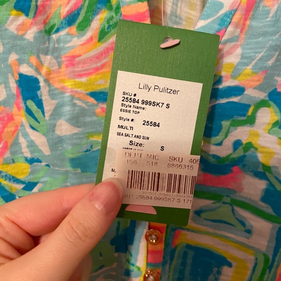 NWT Lilly Pulitzer Essie Top - Picture 2 of 3